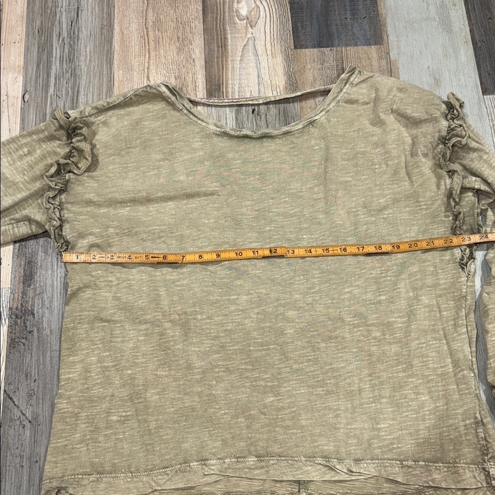 Pilcro olive Long Sleeve Ruffle Top - Picture 5 of 6